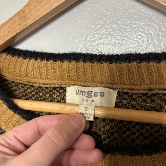 Umgee Brushed Knit Long Sleeve Leopard Print Sweater Dress Size S Knee Length - Picture 4 of 6